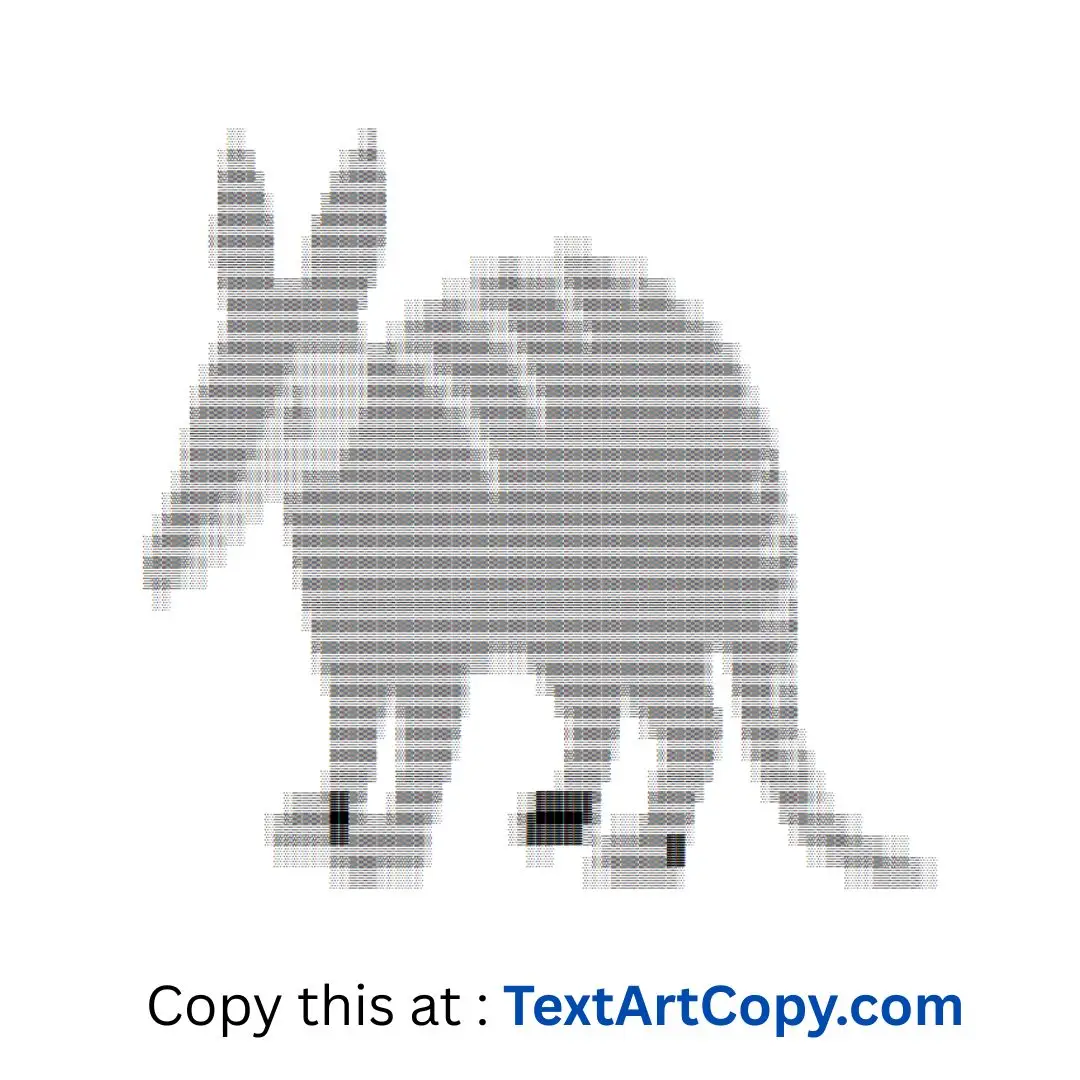 Aardvark Text Art Copy