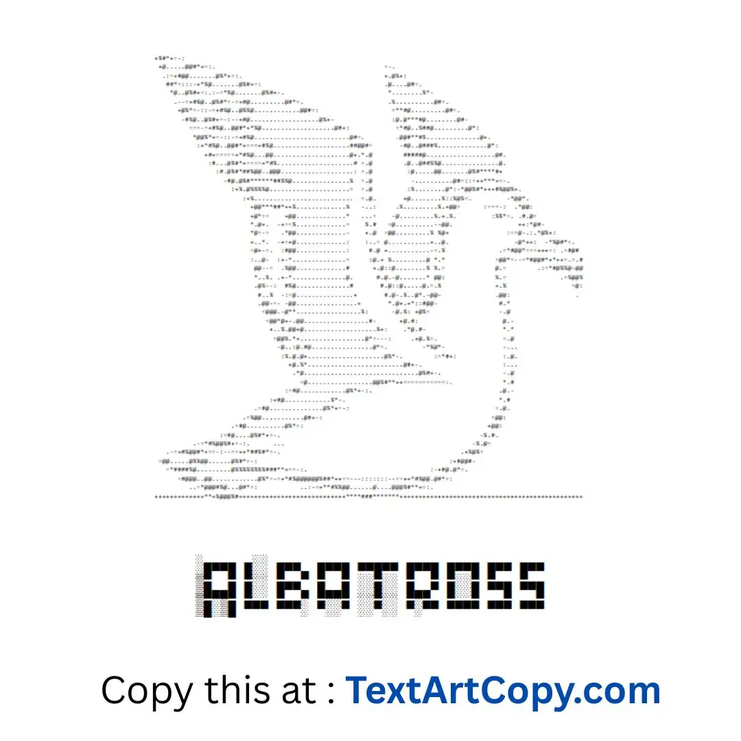 Albatross Text Art Copy