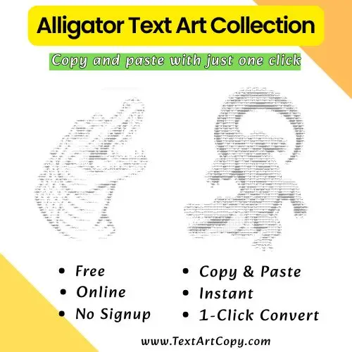 Alligator Text Art Copy