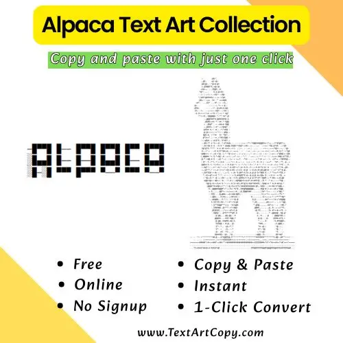 Alpaca Text Art Copy
