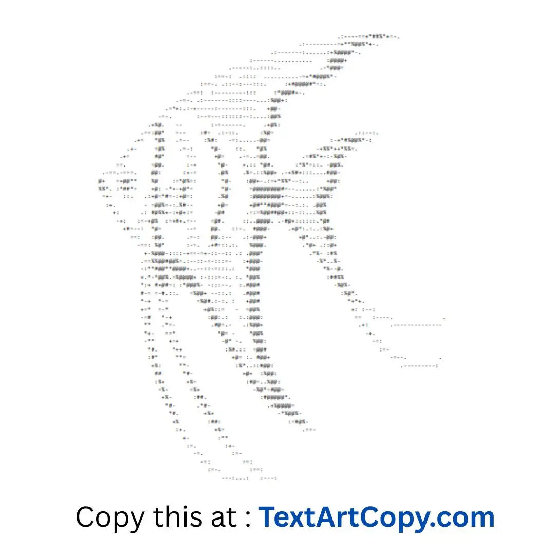 Angelfish Text Art