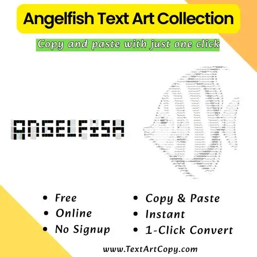 Angelfish Text Art Copy