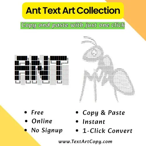 Ant Text Art Copy