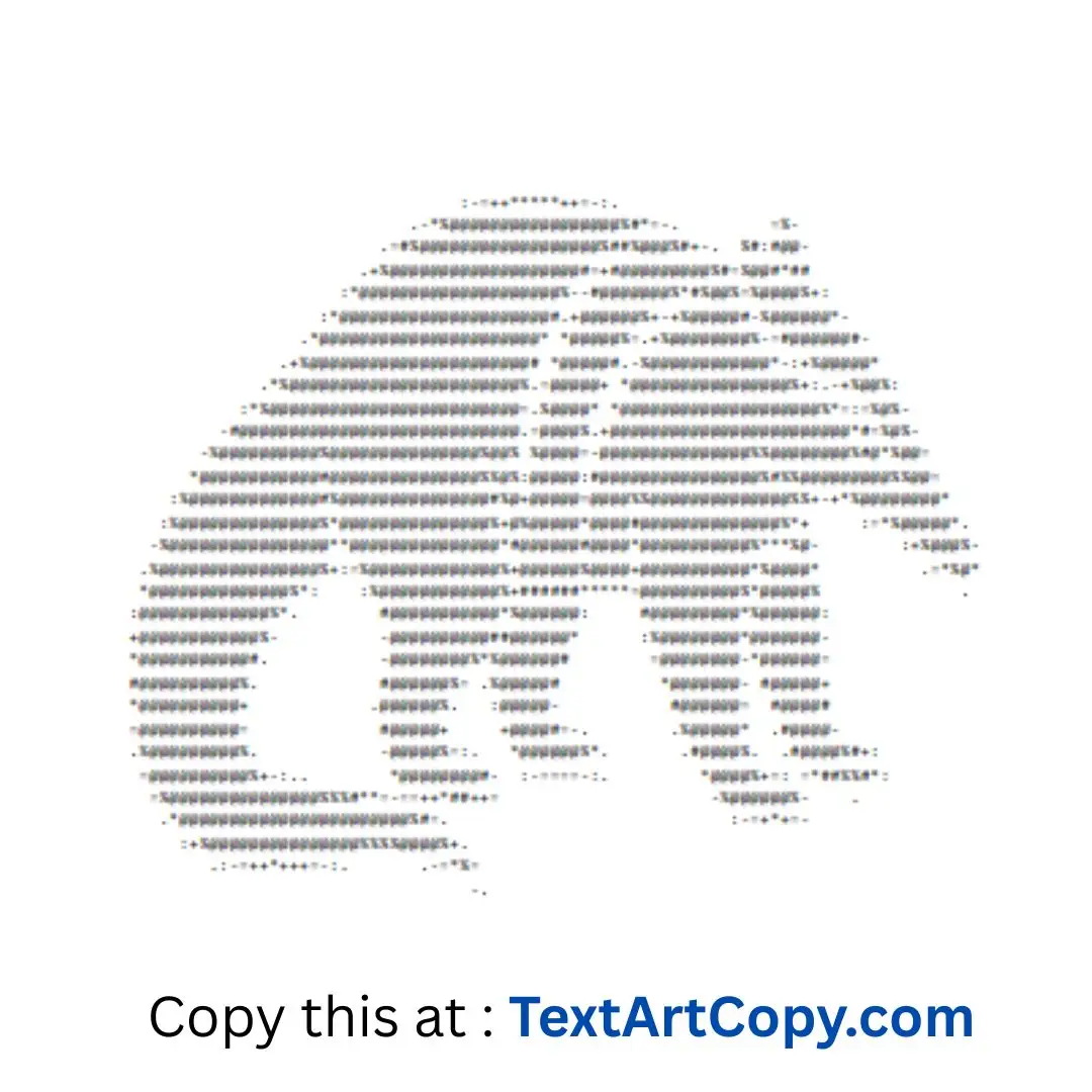 Anteater Text Art