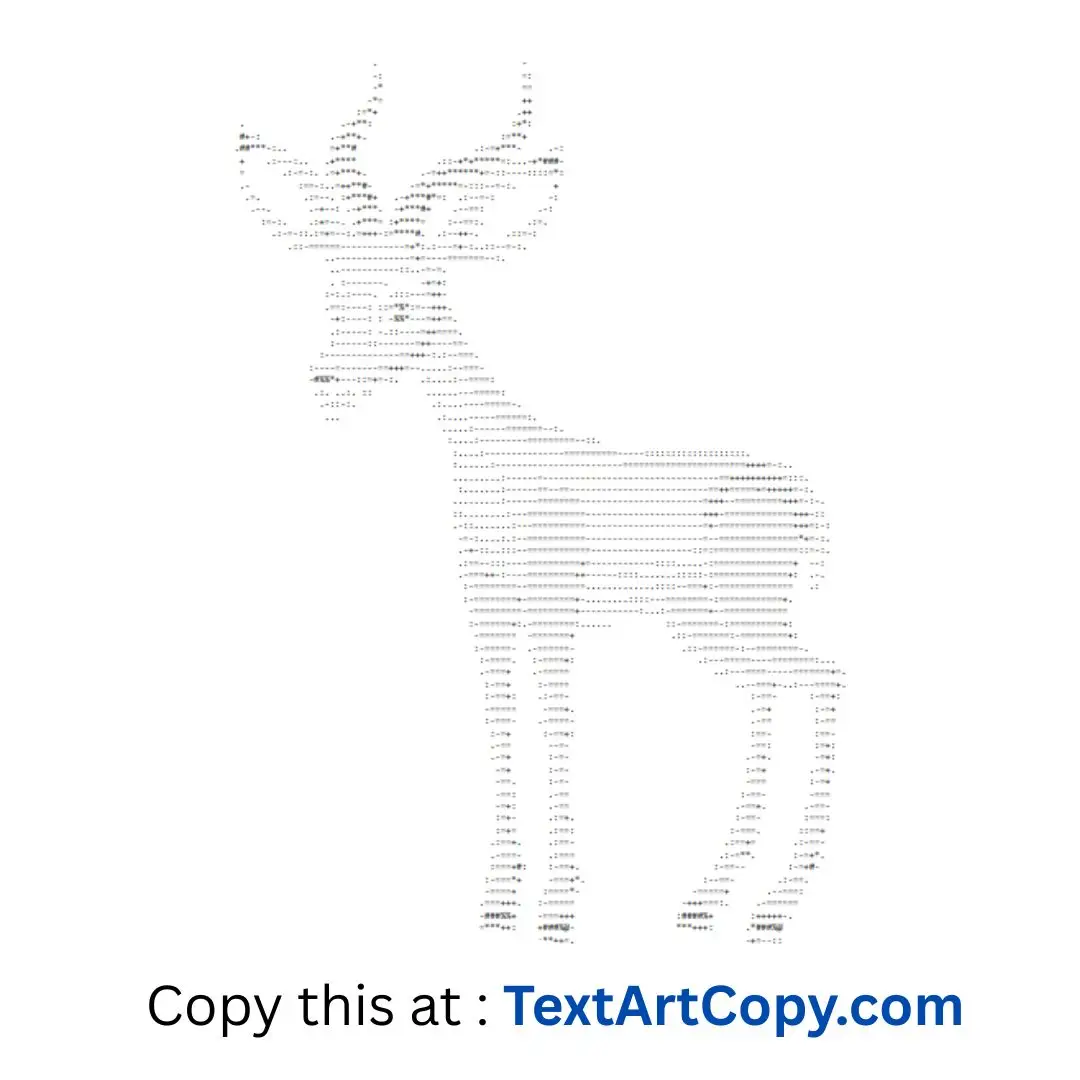 Antelope ASCII Art Copy