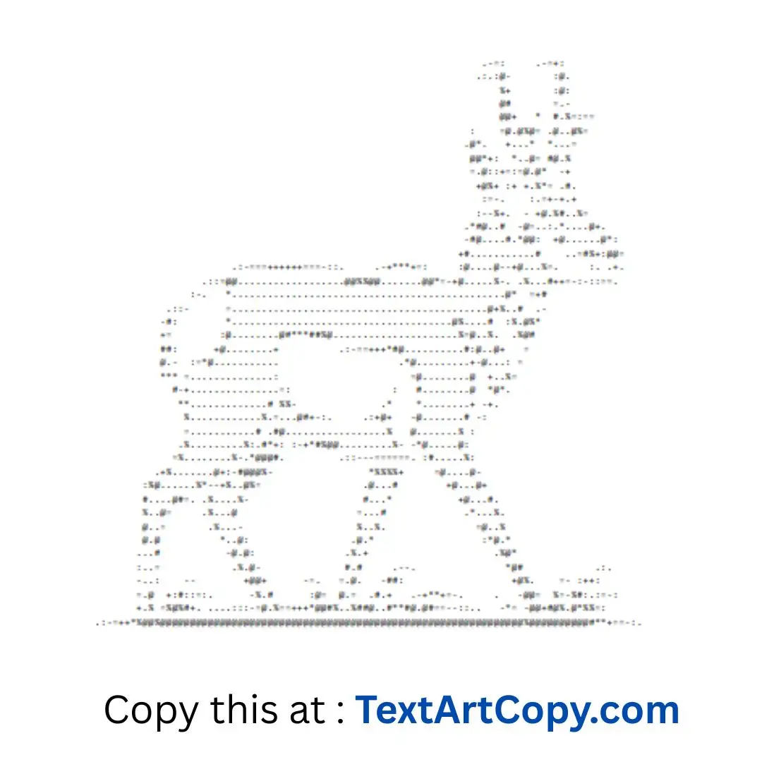 Antelope Text Art