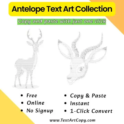Antelope Text Art Copy