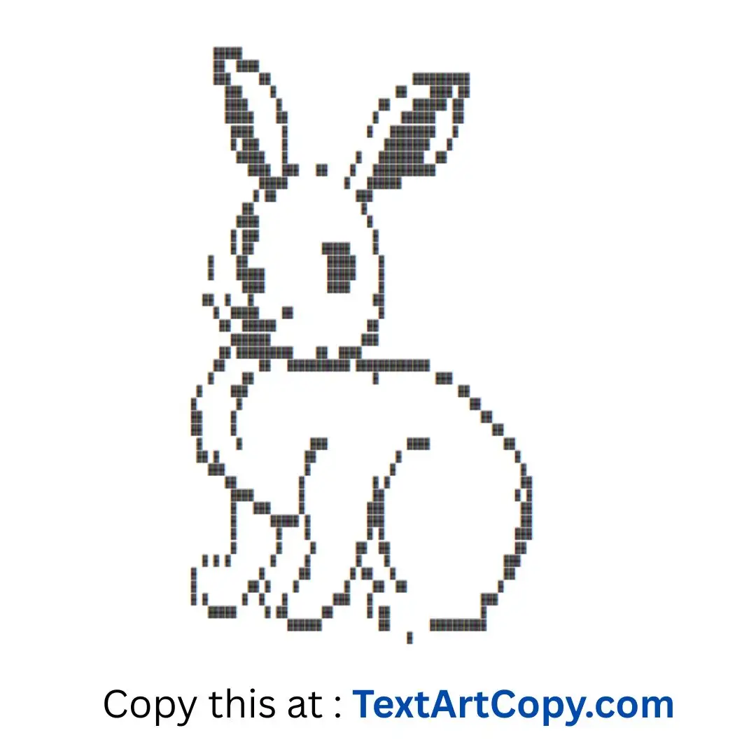 Arctic Hare Text Art Copy