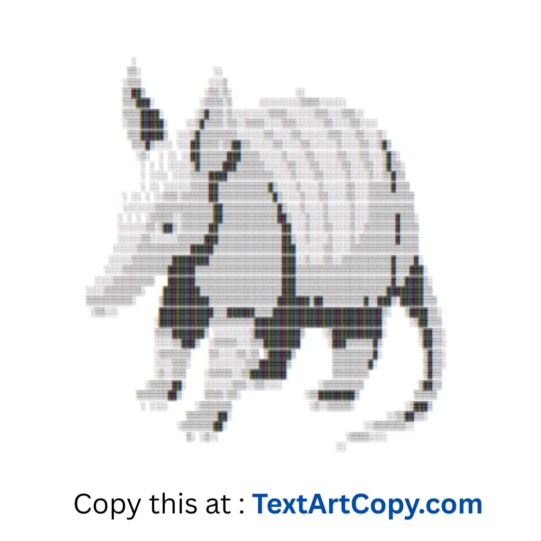 Armadillo ASCII Art Copy