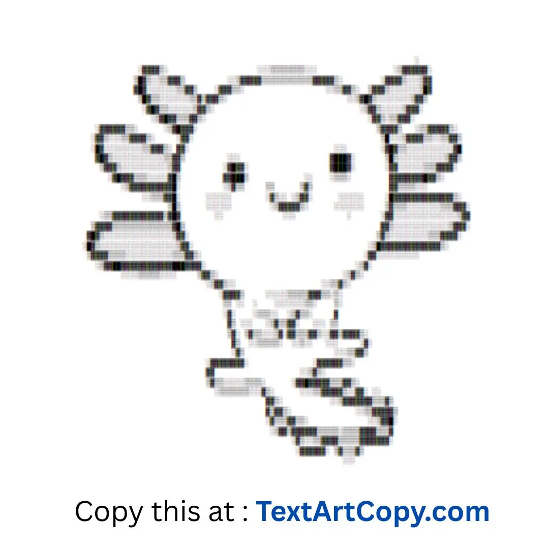 Axolotl Text Art