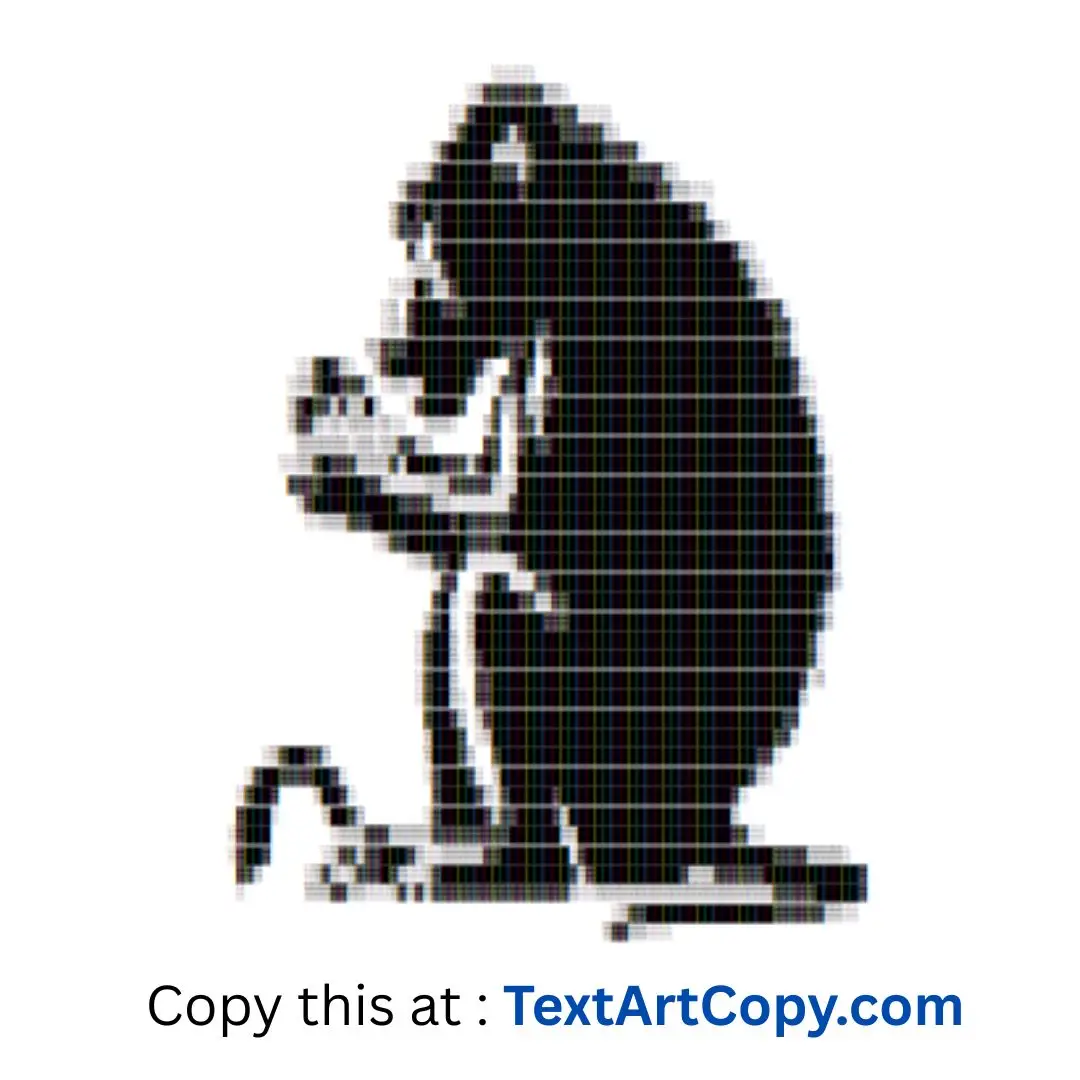 Baboon Text Art Copy