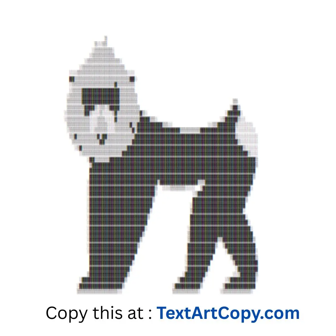 Baboon Text Art