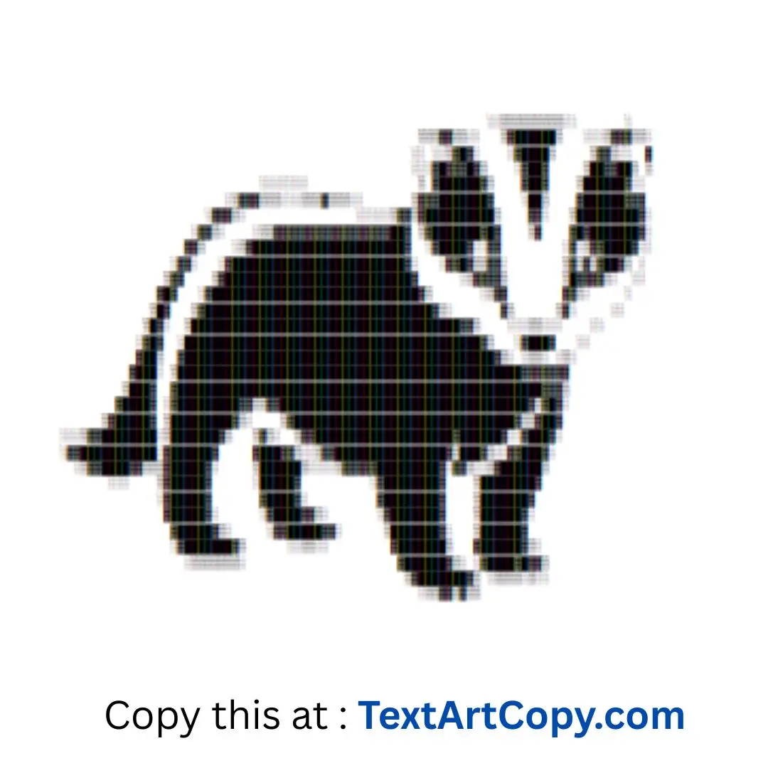 Badger Text Art Copy