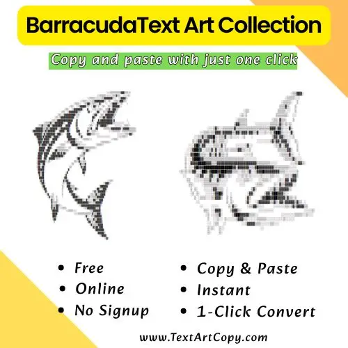 Barracuda Text Art Copy