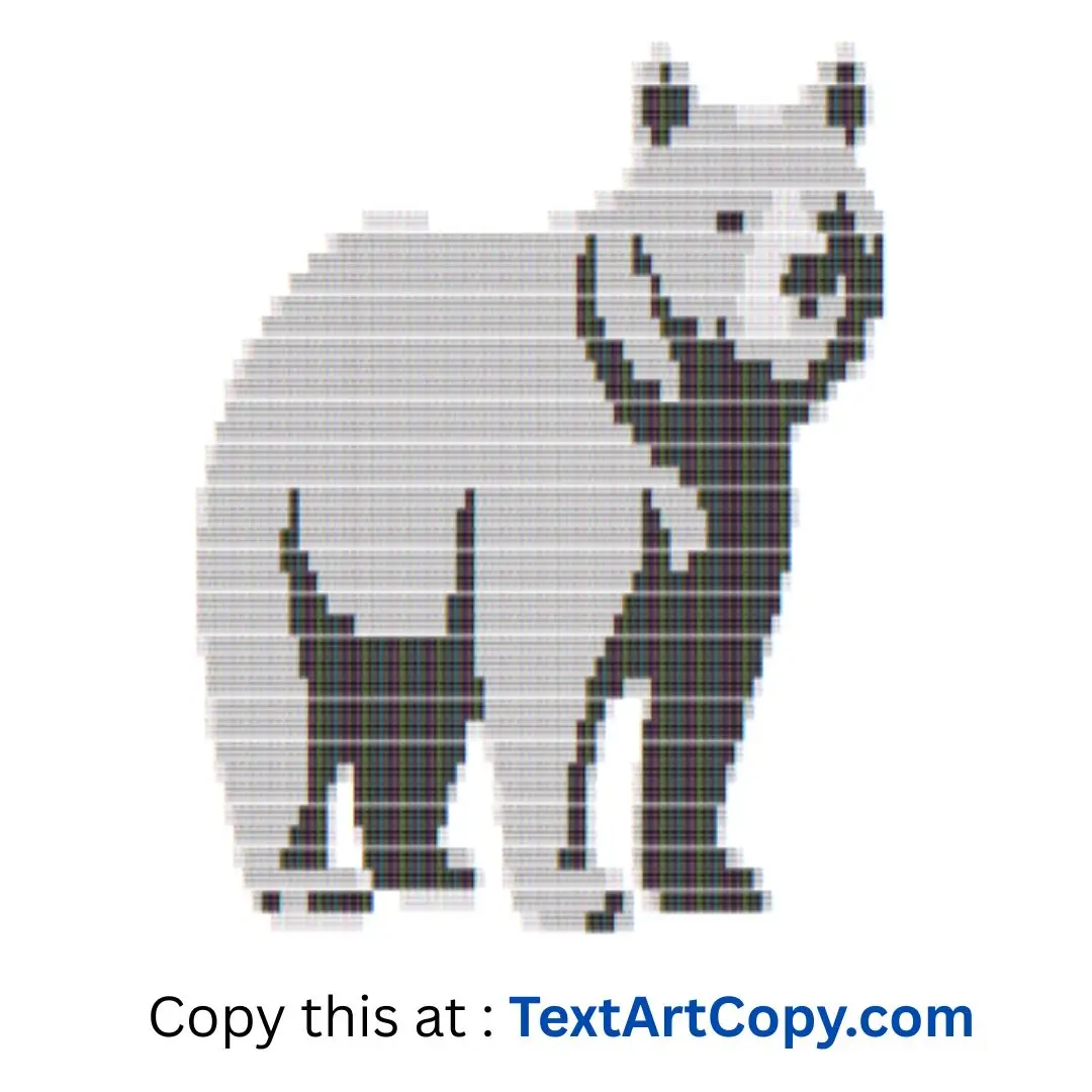 Bear ASCII Art Copy