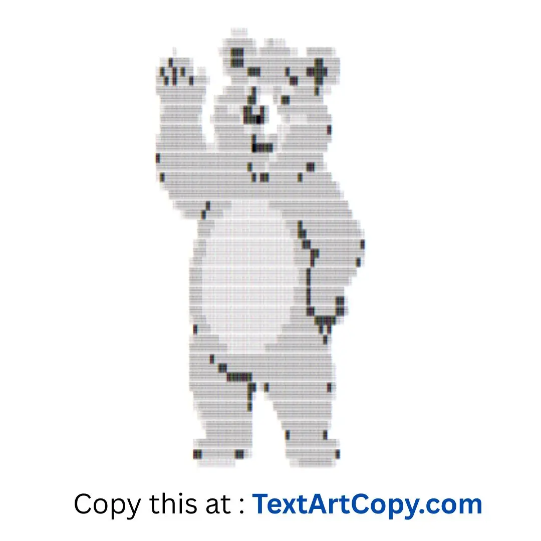 Bear Text Art