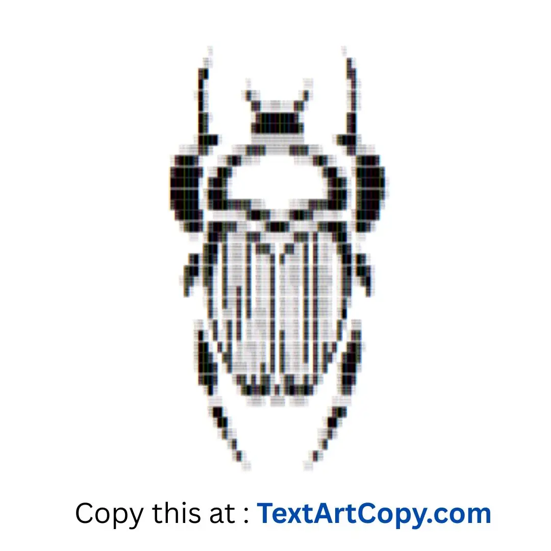 Beetle ASCII Art Copy
