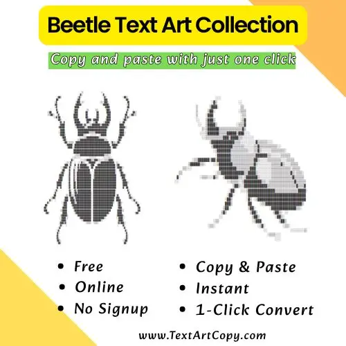 Beetle Text Art Copy