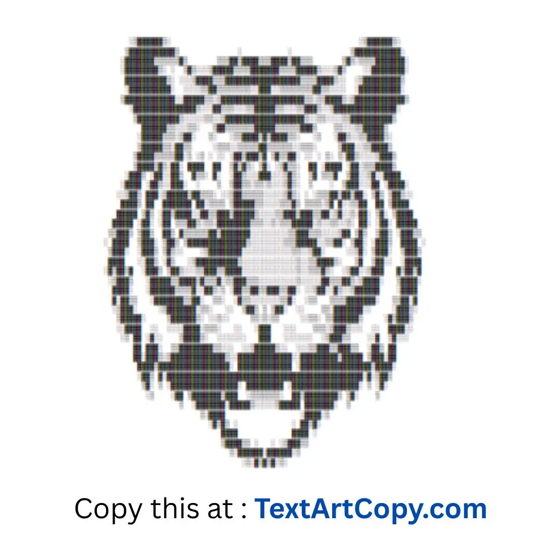 Bengal Tiger ASCII