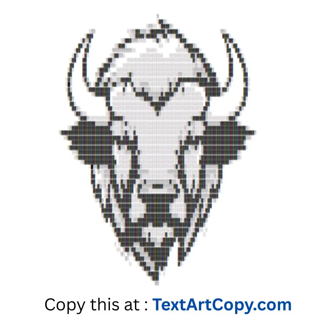 Bison Text Art Copy