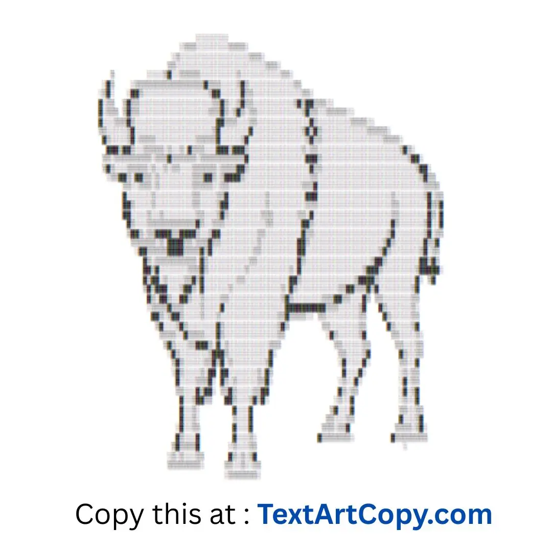 Bison Text Art