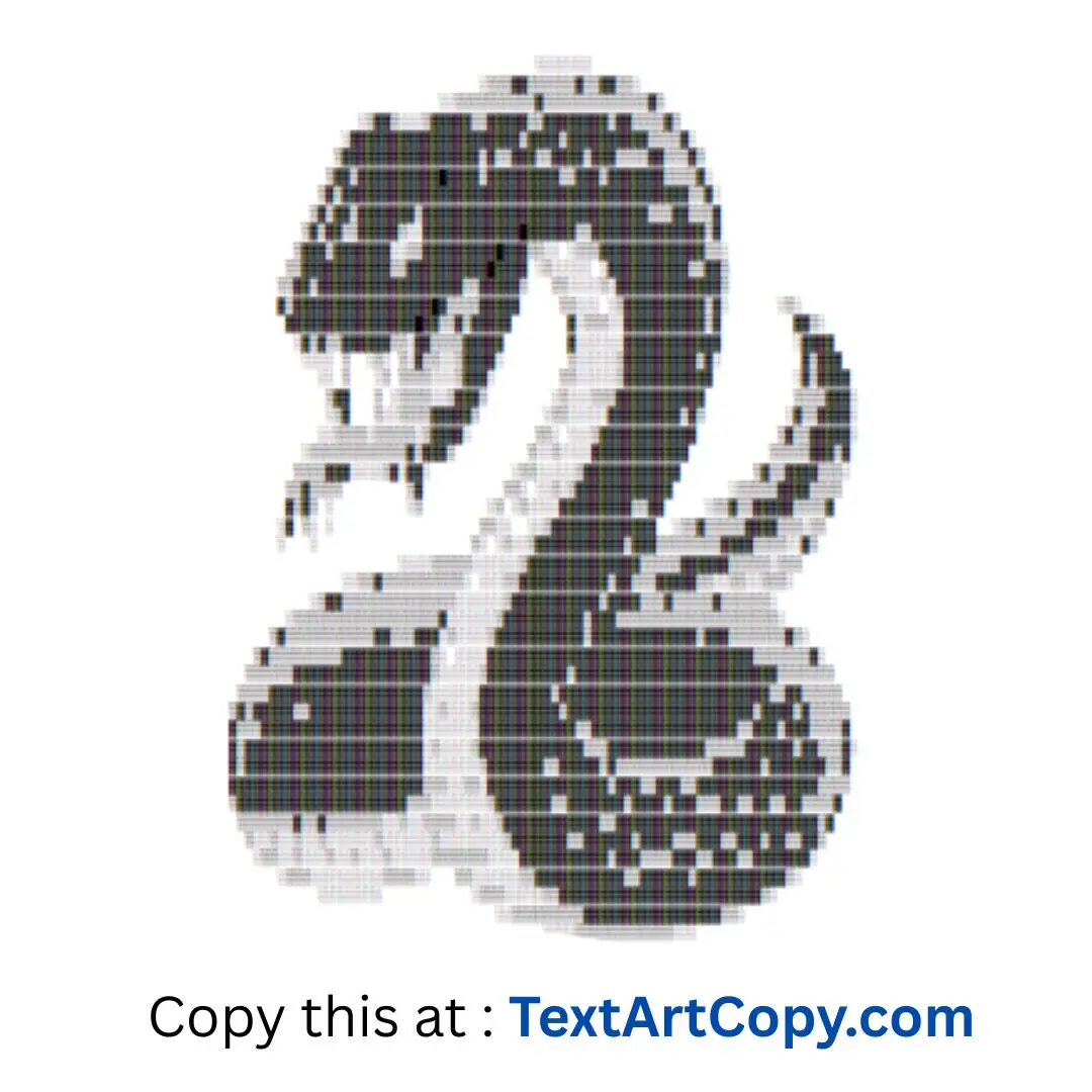 Black Mamba Text Art