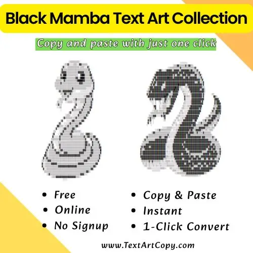Black Mamba Text Art Copy