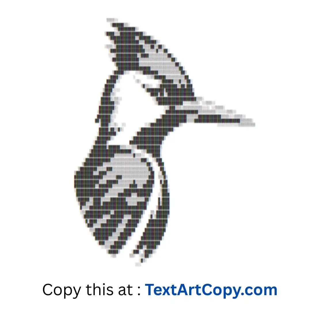 Blue Jay Text Art