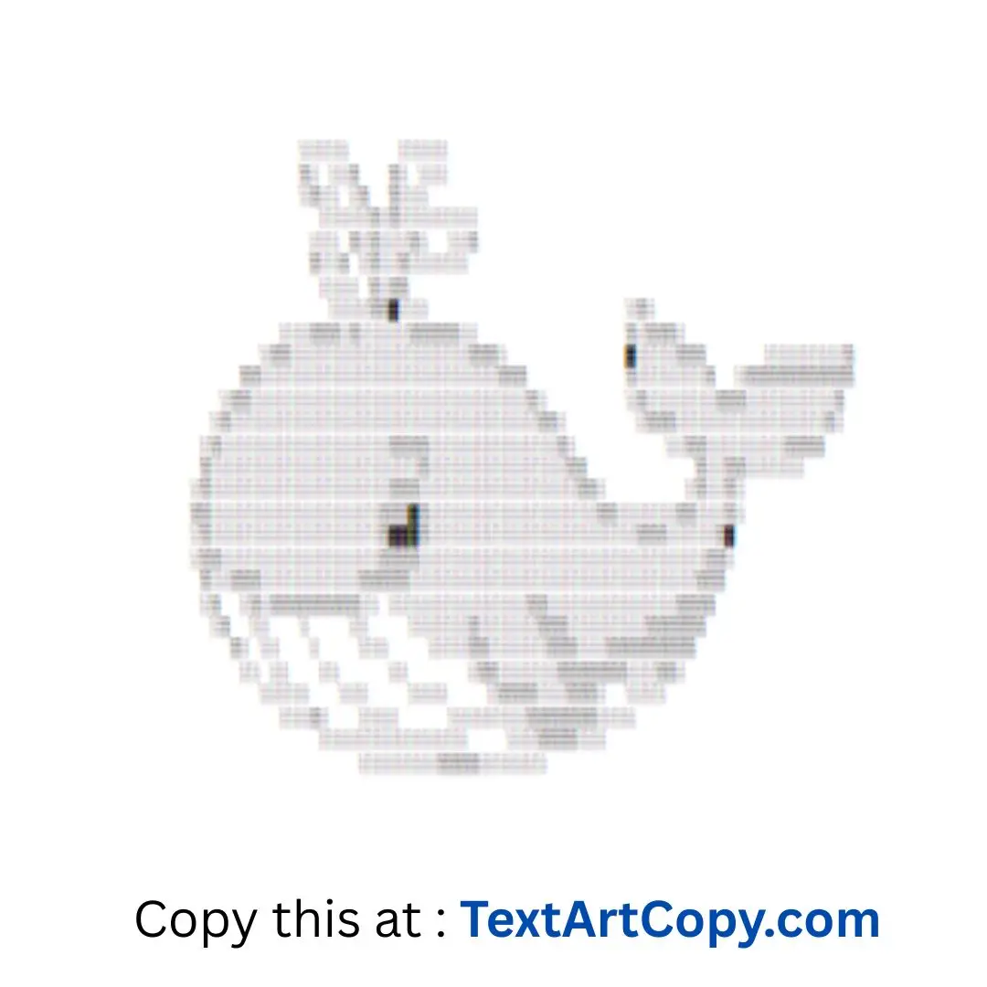 Blue Whale ASCII Art Copy