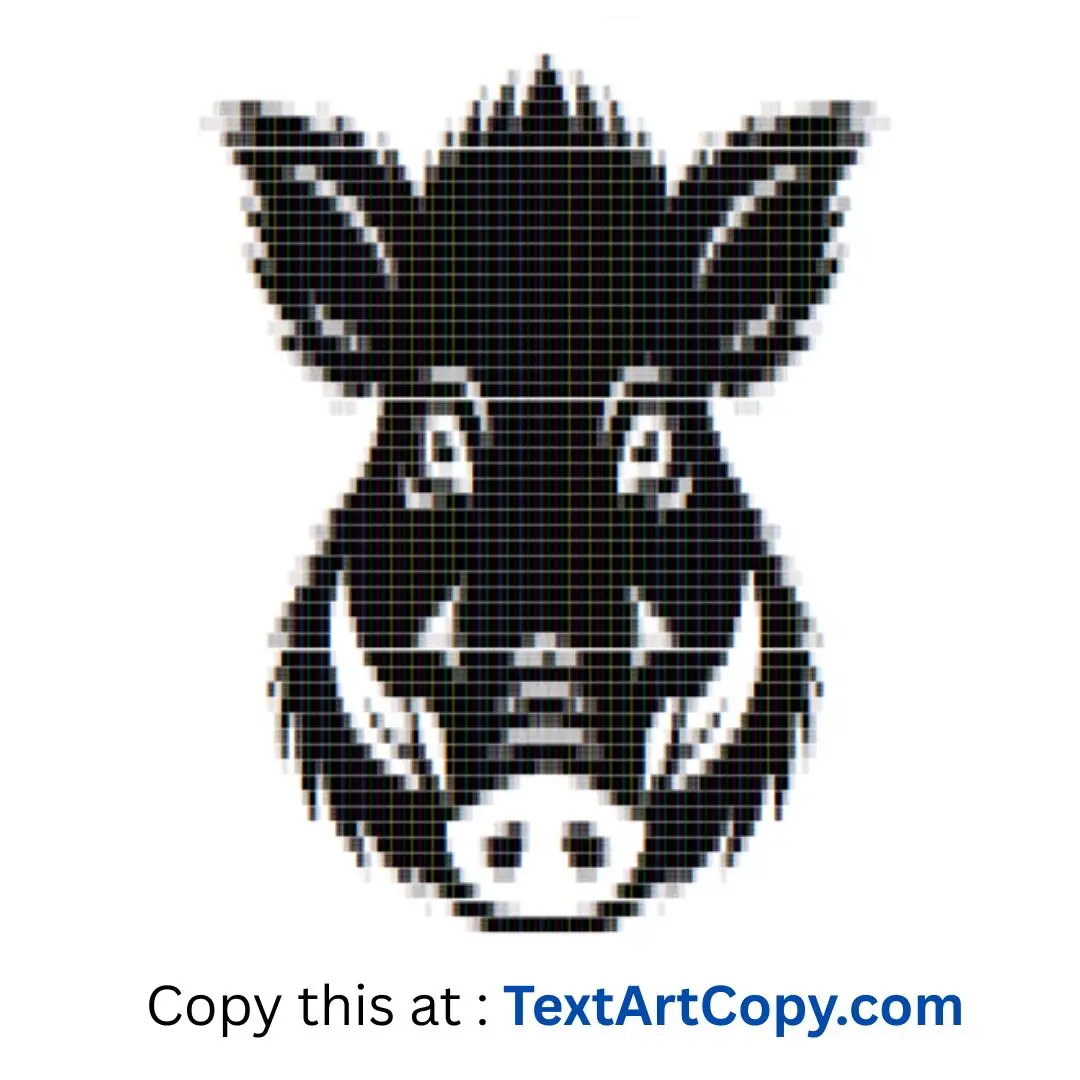 Boar ASCII Art Copy