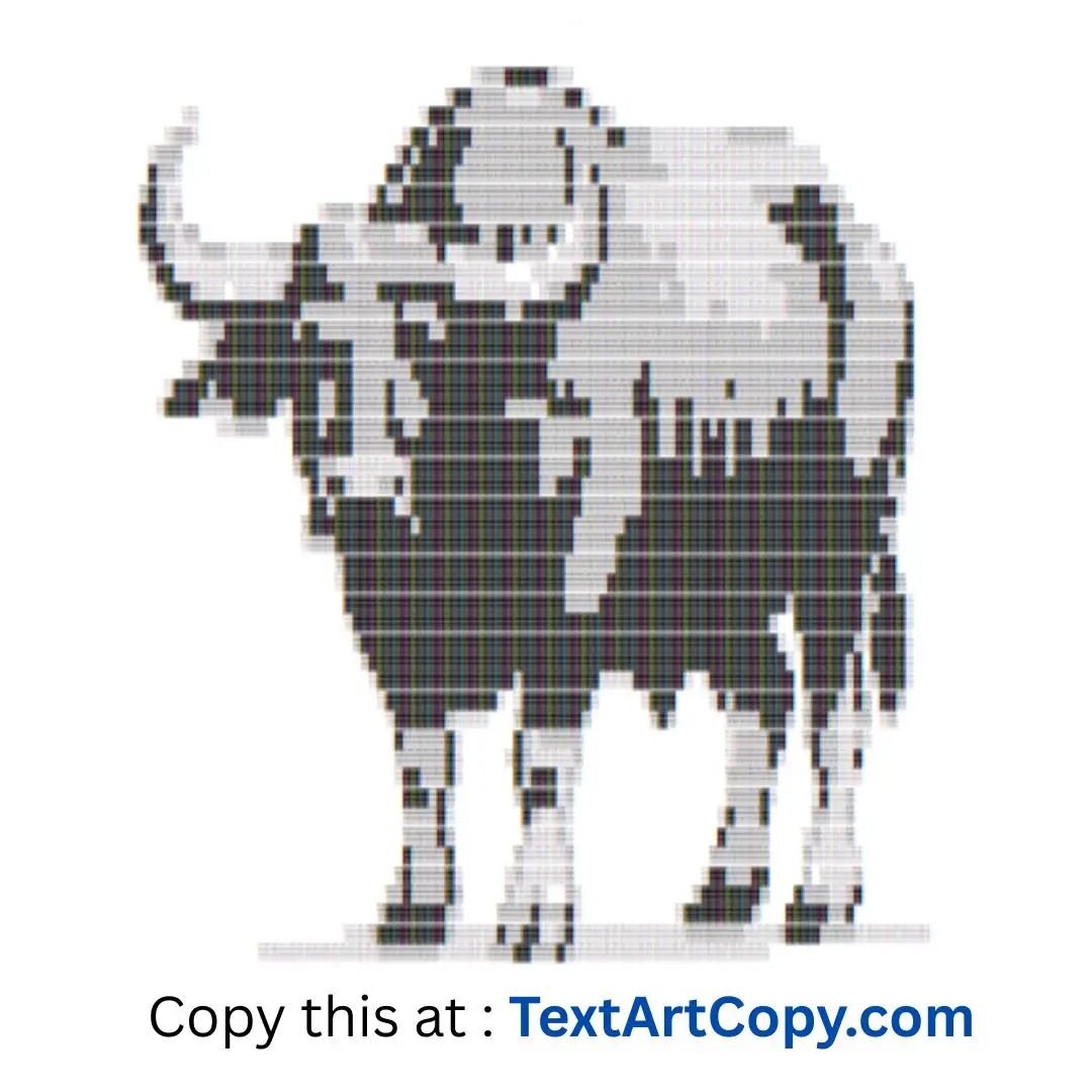 Buffalo ASCII Art Copy