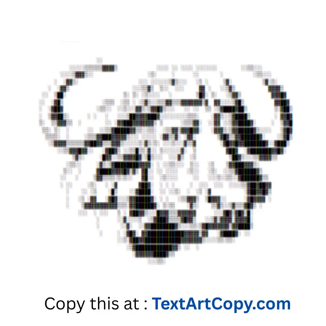Buffalo Text Art