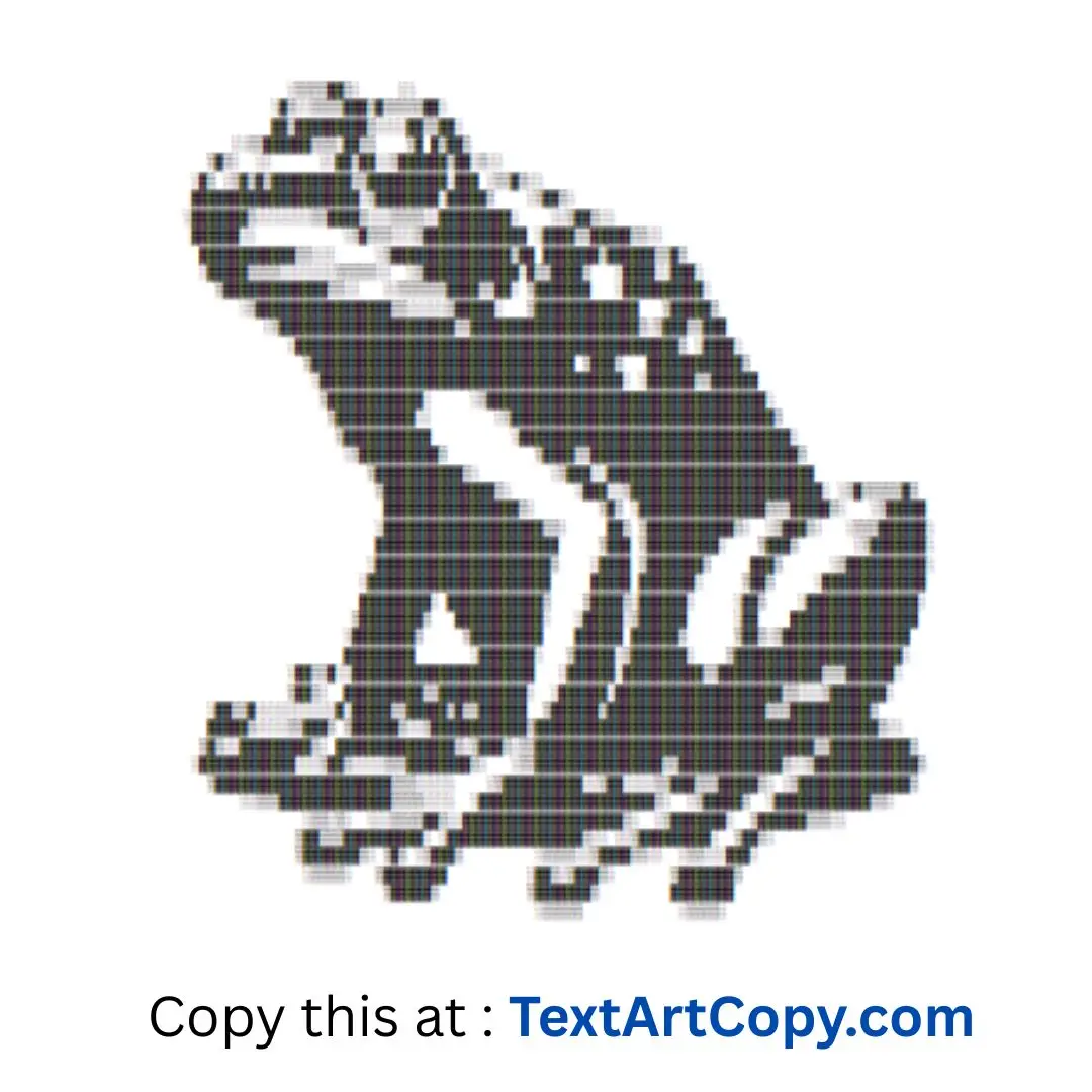 Bullfrog Text Art Copy