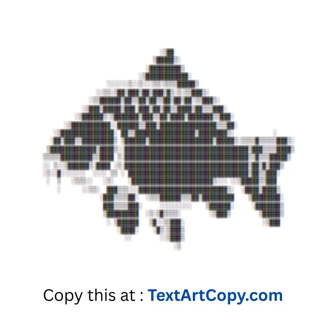 Carp Text Art