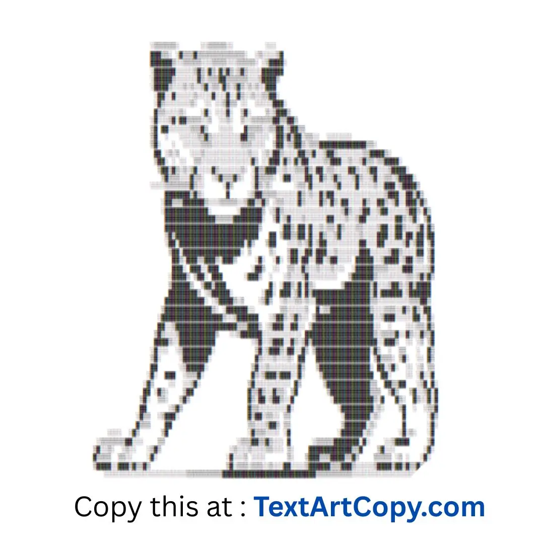 Cheetah Text Art Copy