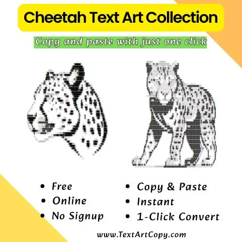 Cheetah Text Art Copy