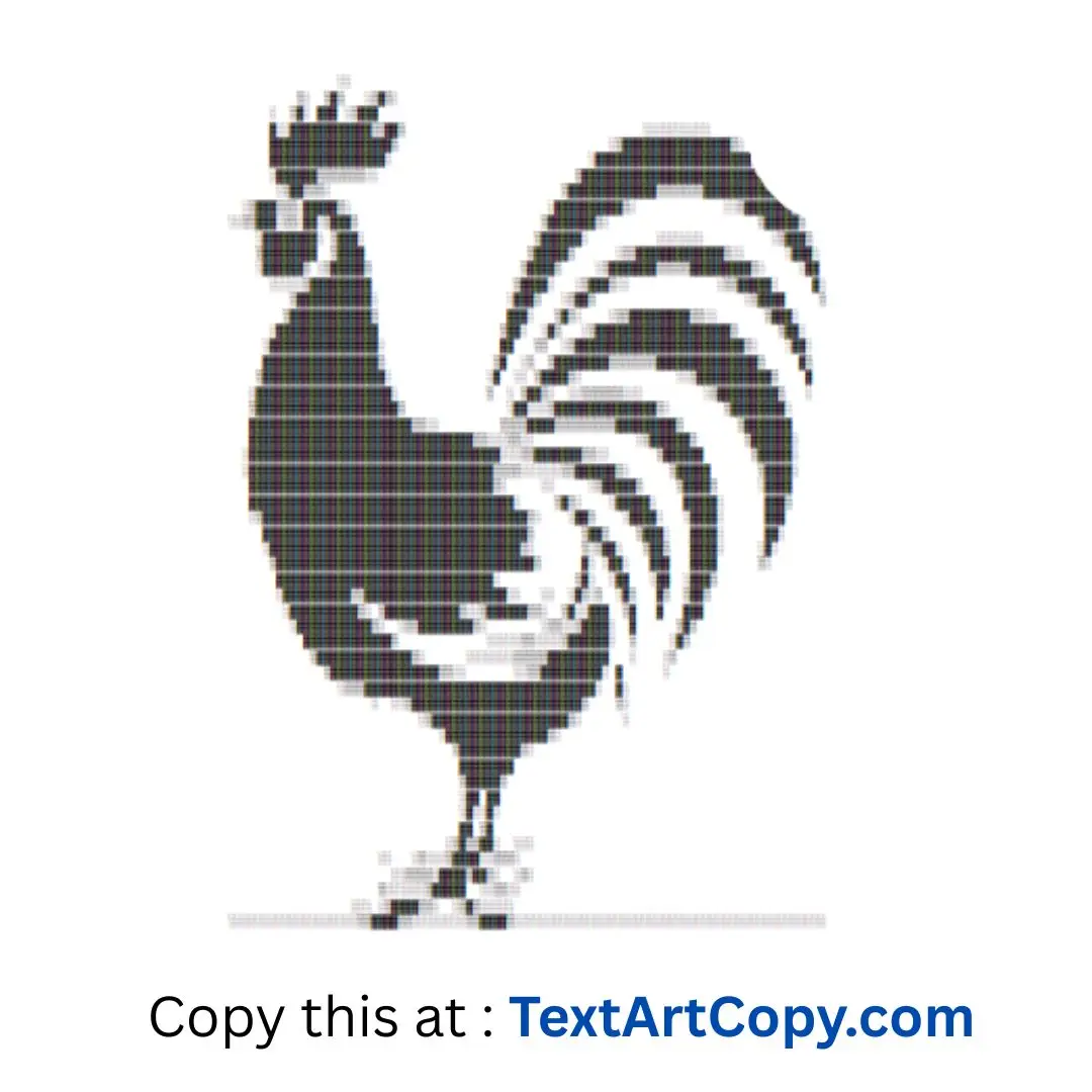 Chicken Text Art Copy