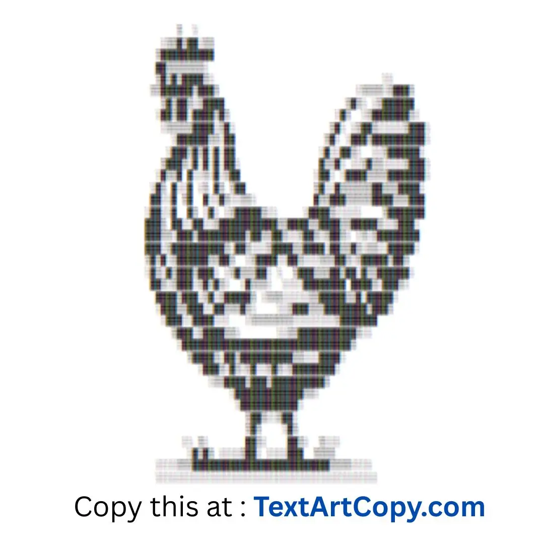 Chicken ASCII Art Copy