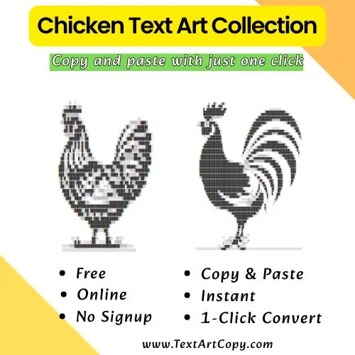 Chicken Text Art Copy