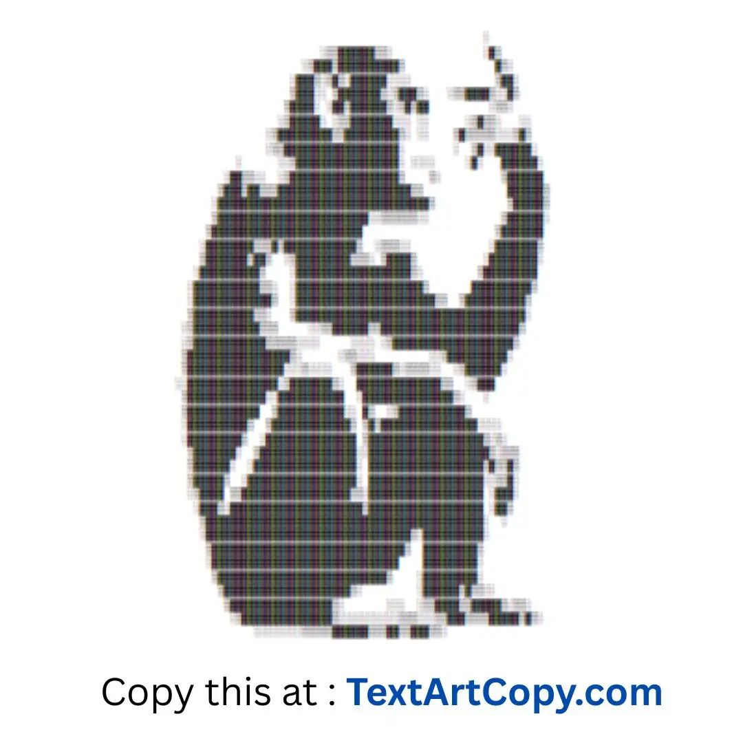 Chimpanzee Text Art