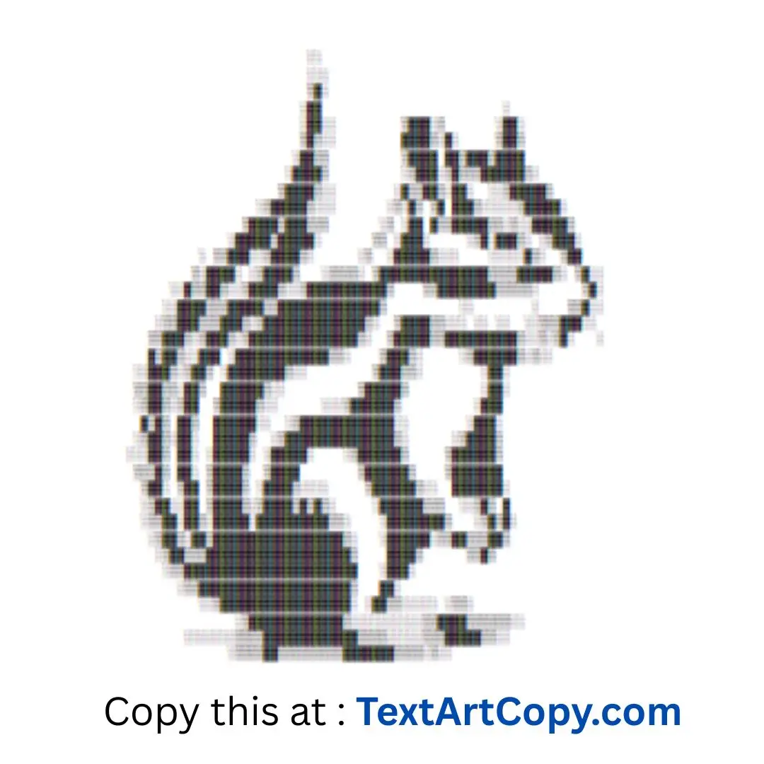 Chipmunk ASCII Art Copy