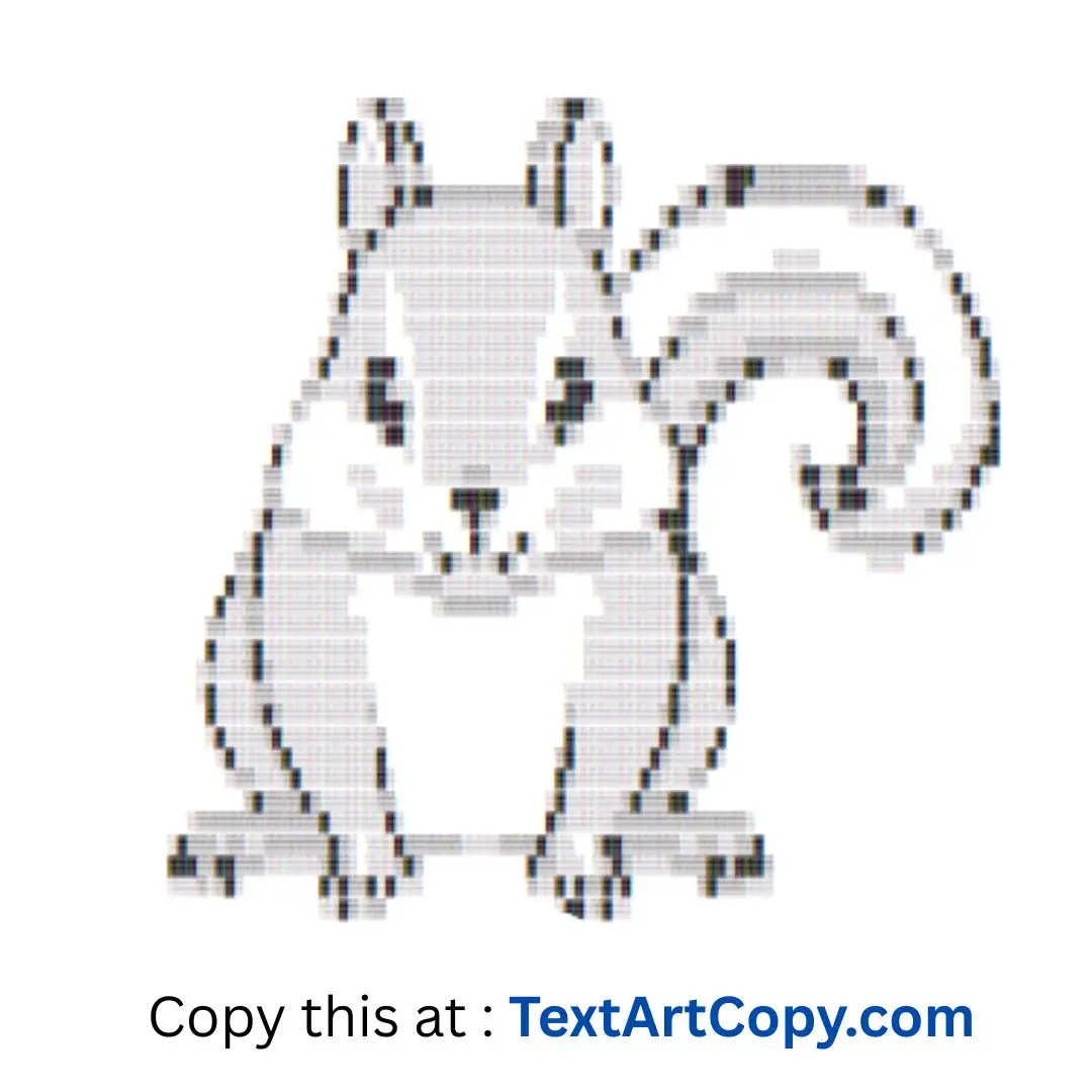 Chipmunk Text Art