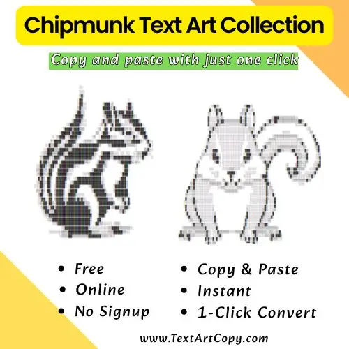 Chipmunk Text Art Copy
