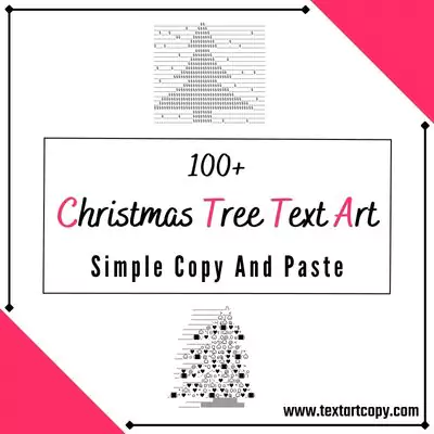 christmas tree Text Art