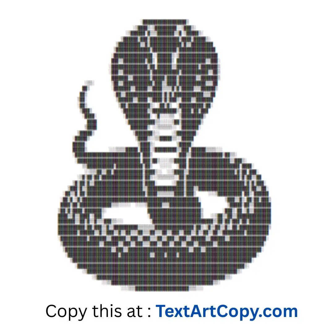 Cobra Text Art Copy