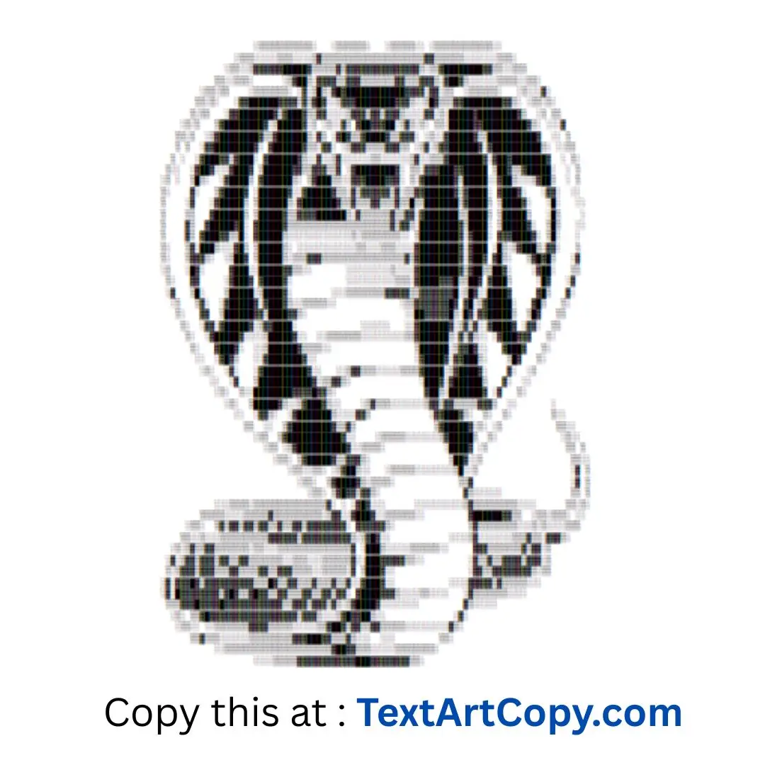 Cobra Text Art
