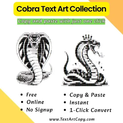 Cobra Text Art Copy