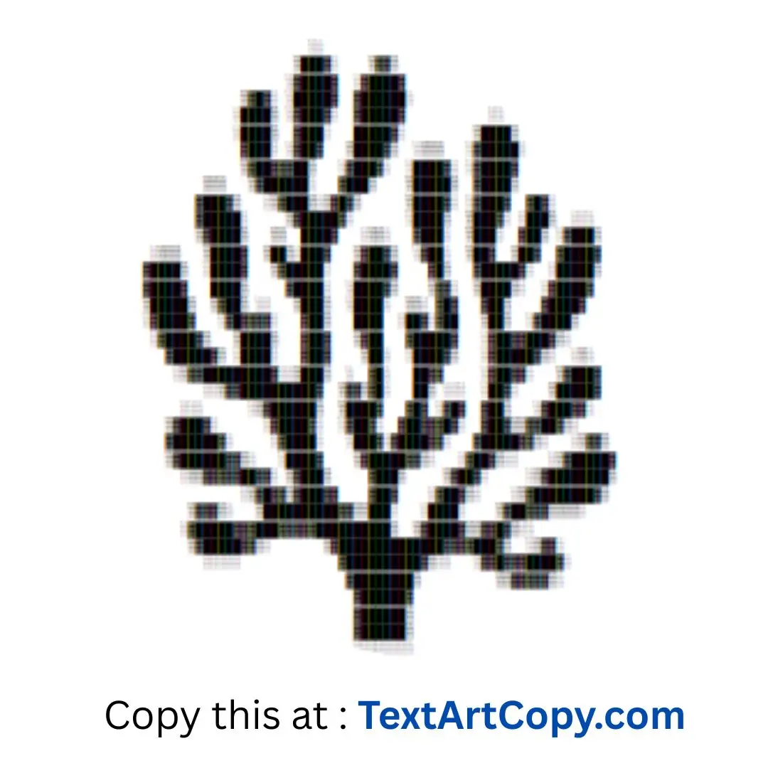 Coral ASCII Art Copy