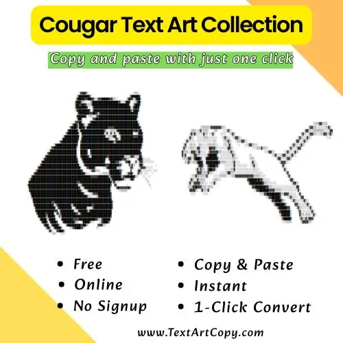Cougar Text Art Copy
