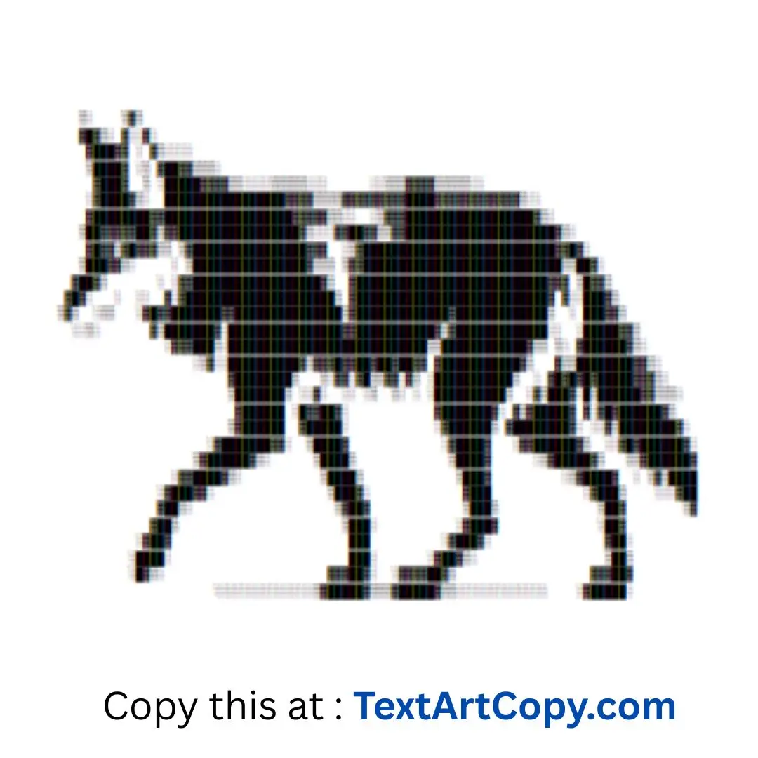 Coyote Text Art